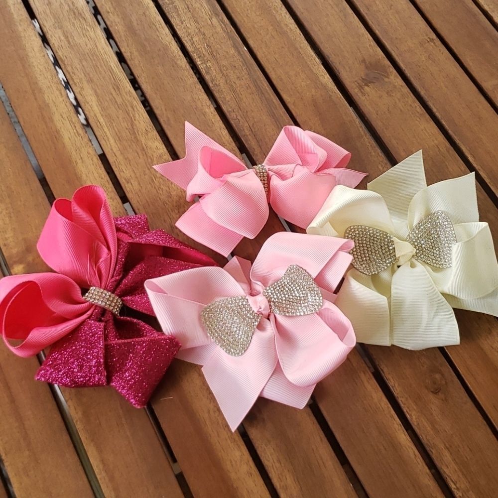 💖Girls Texas Cheer Bows Lot 4